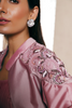Lilac Taffeta Pants with Embroidered Jacket set