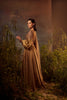 KIARA - Mettalic gold embroidered blouse with lehenga set (RTS)