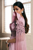 Lilac Satin Pre Constructed Slit Saree (RTS)