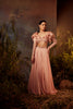 MAIA - Embroidered ruffle shoulder blouse with lehenga set (RTS)