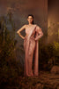 NIYA - Emboidered structured sleeves saree set (RTS)